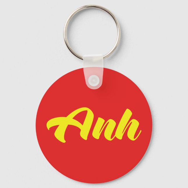 Vietnamese Brother - Anh ~ Tiếng Việt Language Key Ring (Front)