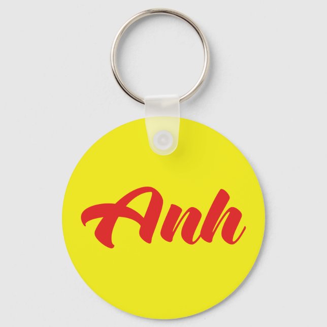 Vietnamese Brother - Anh ~ Tiếng Việt Language Key Ring (Front)