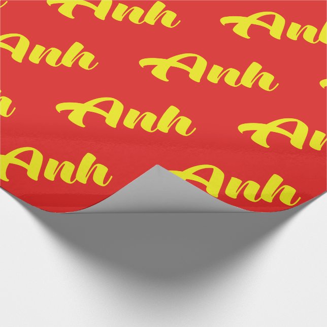 Vietnamese Brother - Anh ~ Tiếng Việt Language Wrapping Paper (Corner)