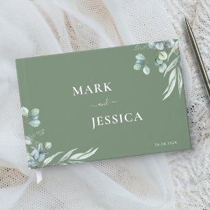 Vietnamese Eucalyptus Song Hy Wedding Guest Book