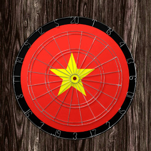 Vietnamese Flag Dartboard & Vietnam / game board