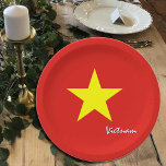Vietnamese Flag plates, party, sports, Vietnam Paper Plate<br><div class="desc">Paper Plates: Vietnamese Flag & Vietnam party - love my country,  fathers day,  holiday,  patriots / sports fans</div>