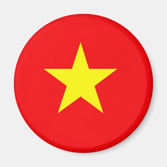Vietnamese Flag T-shirts and Gifts Magnet (Front)