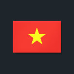 Vietnamese Flag (Vietnam) Canvas Print<br><div class="desc">This design features the national flag of Vietnam (officially known as the Socialist Republic of Vietnam), which is a country in Southeast Asia. It is the easternmost country on the Indochinese Peninsula. Vietnam has land borders with China to the north; and Laos and Cambodia to the west. Vietnam also has...</div>