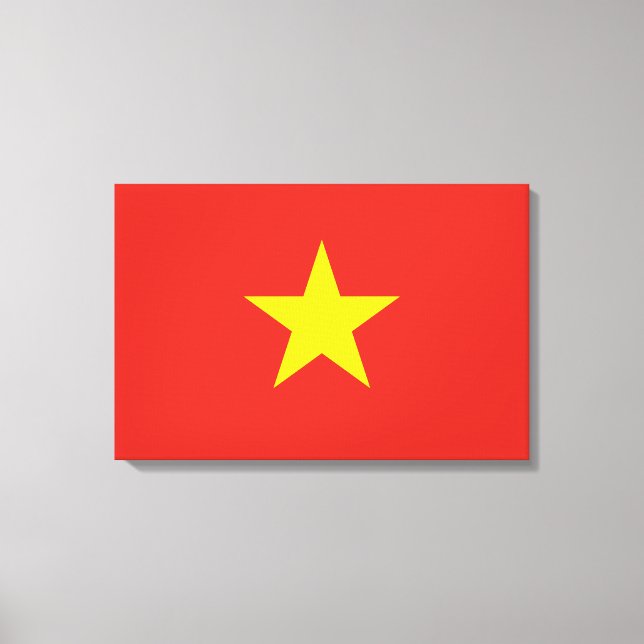 Vietnamese Flag (Vietnam) Canvas Print (Front)