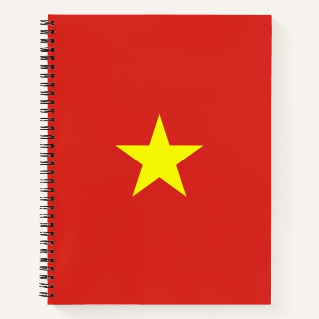Vietnamese Flag (Vietnam) Notebook (Front)