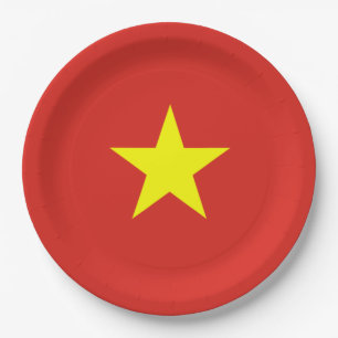 Vietnamese Flag (Vietnam) Paper Plate