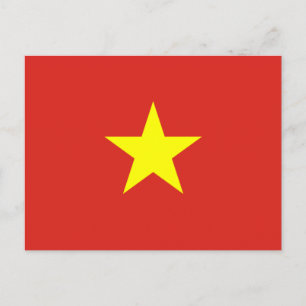 Vietnamese Flag (Vietnam) Postcard