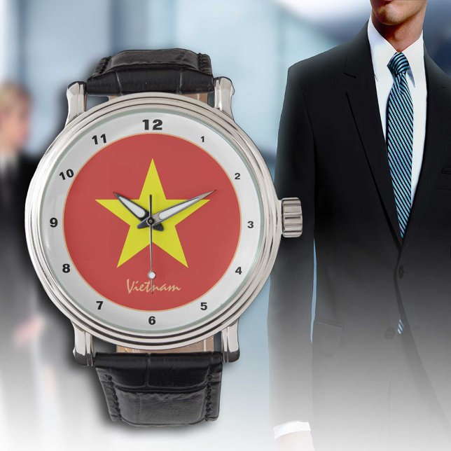 Vietnamese Flag & Vietnam trendy fashion /design Watch (Creator Uploaded)