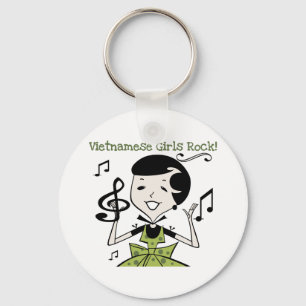 Vietnamese Girls Rock Key Ring
