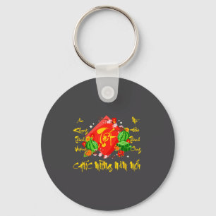 Vietnamese Lunar New Year 2026 Tet Viet Chuc Mung  Key Ring