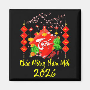 Vietnamese Lunar New Year 2026 Tet Viet Chuc Mung Magnet
