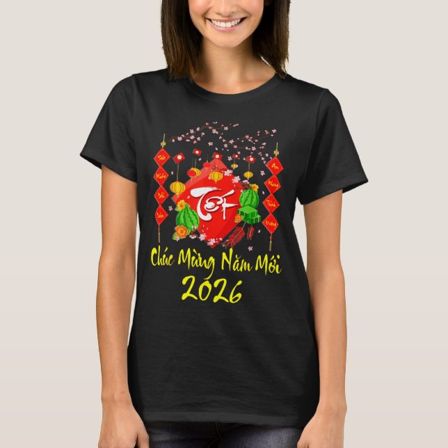 Vietnamese Lunar New Year 2026 Tet Viet Chuc Mung  T-Shirt (Front)