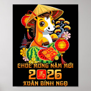Vietnamese Lunar New Year Chuc Mung Nam Moi 2026 H Poster