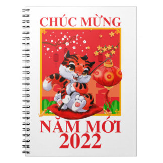 Vietnamese Lunar New Year Tet Viet Tiger Nam Moi Notebook