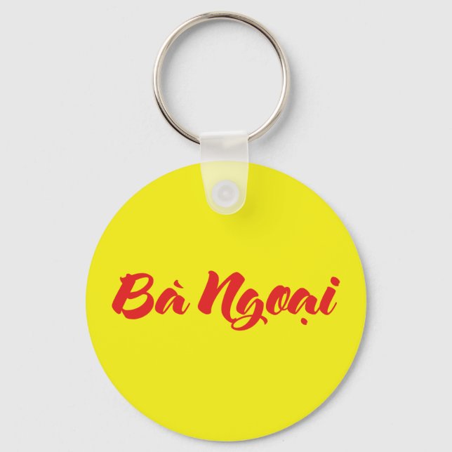 Vietnamese (Maternal) Grandmother - Bà Ngoại Key Ring (Front)