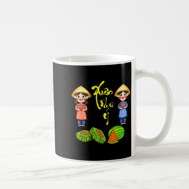 Vietnamese New Year 2024 Tet 2024 Xuan Van Su Nhu  Coffee Mug (Right)