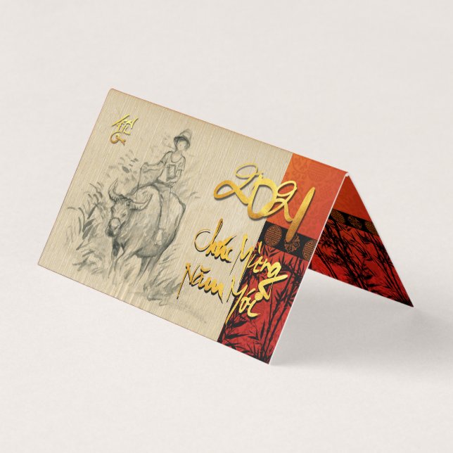 Vietnamese New Year Têt OX and Child 2021 pack FC (Front)