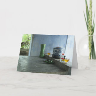 Vietnamese Pagoda Offerings Card