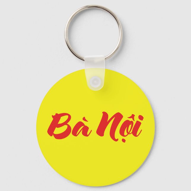 Vietnamese (Paternal) Grandmother - Bà Nội Key Ring (Front)