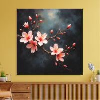 Vietnamese Peach Blossom Art