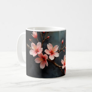 Vietnamese Peach Blossom Art Coffee Mug