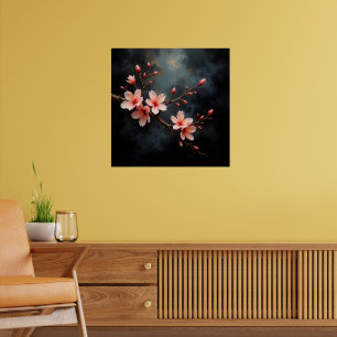 Vietnamese Peach Blossom Art Poster