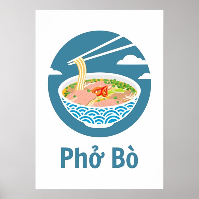 Vietnamese Pho Bo Poster (Front)