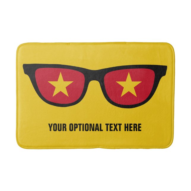 Vietnamese Shades custom bath mats (Front)