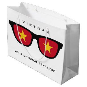 Vietnamese Shades custom text & colour gift bag