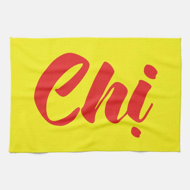 Vietnamese Sister - Chị ~ Tiếng Việt Language Tea Towel (Horizontal)