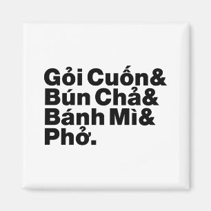 Vietnamese Street Food Magnet