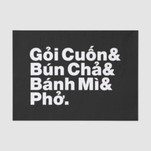 Vietnamese Street Food Tissue Paper