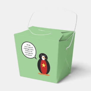 Vietnamese Talking Ms. Penguin Personalised Favour Box