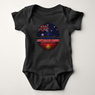Vietnamese Vietnam Australian Australia Tree Roots Baby Bodysuit
