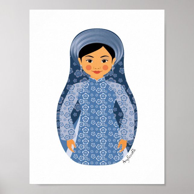 Vietnamese Water Matryoshka Poster (Front)