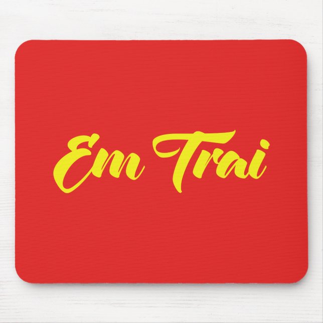 Vietnamese (Young) Brother - Em Trai ~ Tiếng Việt Mouse Pad (Front)