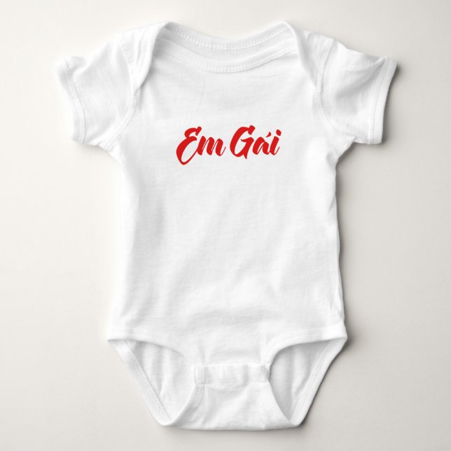 Vietnamese (Young) Sister - Em Gái ~ Tiếng Việt Baby Bodysuit (Front)