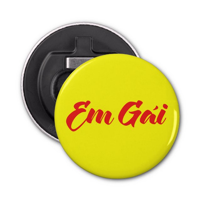 Vietnamese (Young) Sister - Em Gái ~ Tiếng Việt Bottle Opener (Front)