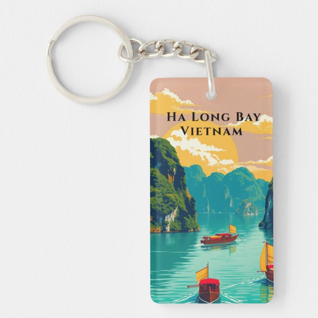 Vietnam's Ha Long Bay Boat Excursion Key Ring (Front)