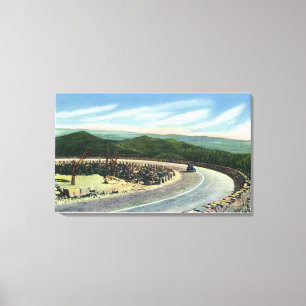 View a Sweeping Curve of the Memorial Hwy Canvas Print