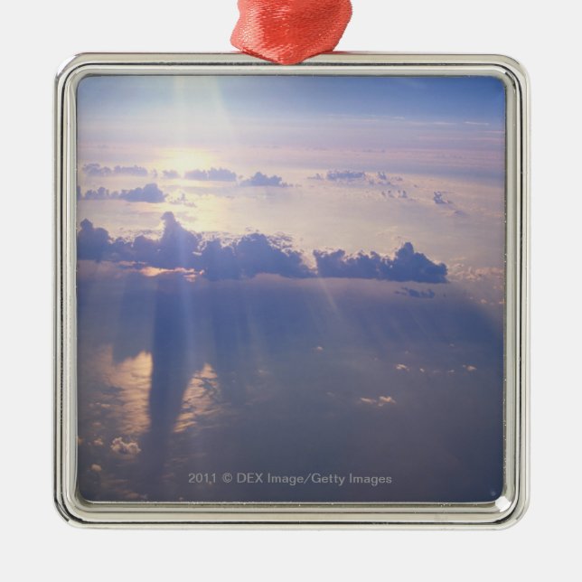 View above dense cloud metal tree decoration (Front)