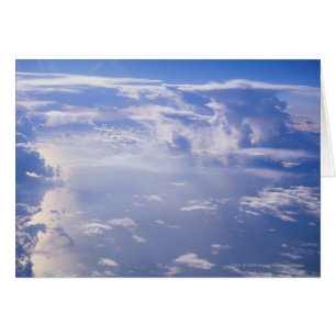 View above scattered cloud
