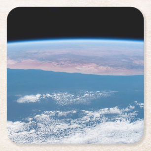 View Across The Southwest Coast Of Africa. Square Paper Coaster