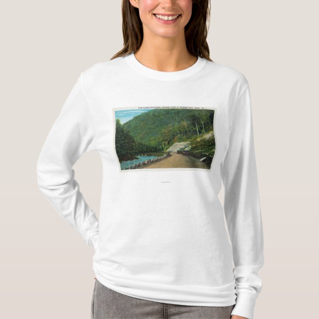 View Along Cold River of Eastern Slope of T-Shirt (Front)