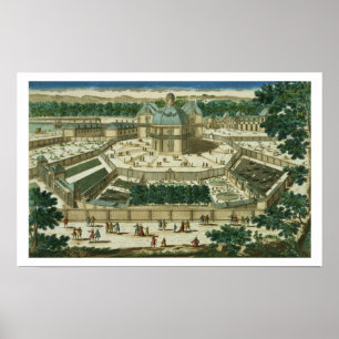 View and Perspective of the Salon de la Menagerie Poster