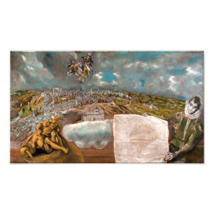 View and Plan of Toledo   El Greco   Photo Print
