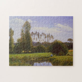 View at Rouelles Le Havre Monet Fine Art Jigsaw Puzzle