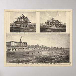 View at Sea Grove, Cape May Point Poster
