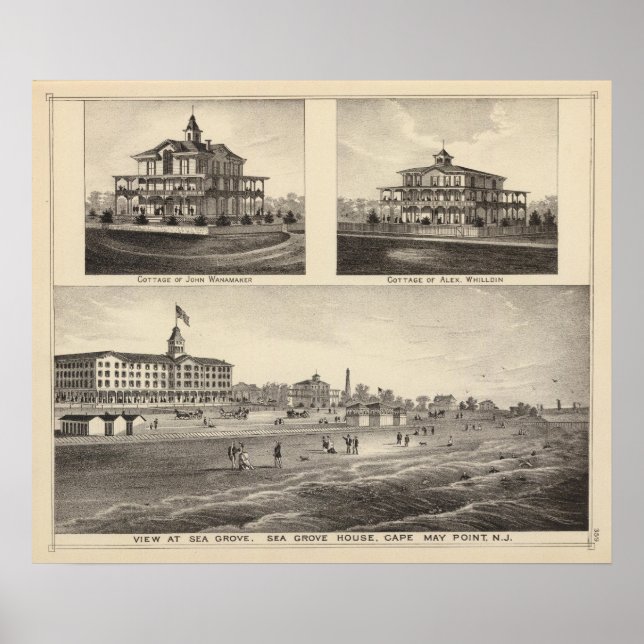 View at Sea Grove, Cape May Point Poster (Front)